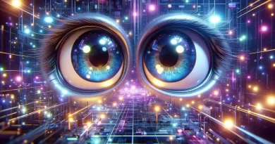 futuristic floating eyes emoji