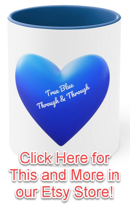 Blue Heart Emoji Mug