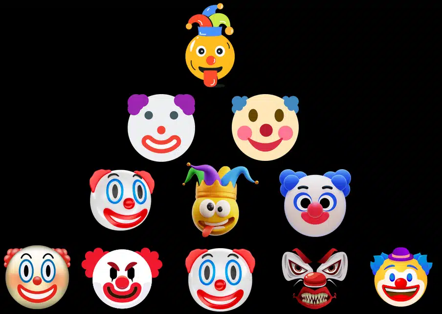 the clown emoji