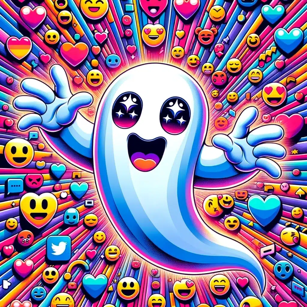 cute little ghost emoji to spookify your texts