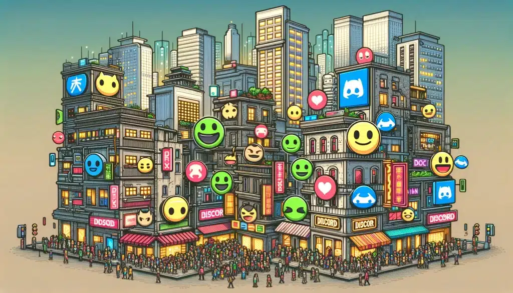 A city of Discord emojis