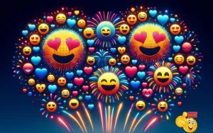 fireworks emoji celebration