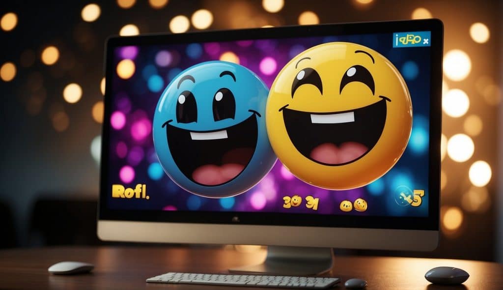 2 laughing emojis