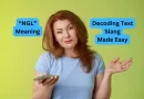 ngl meaning text - woman texting 'ngl'