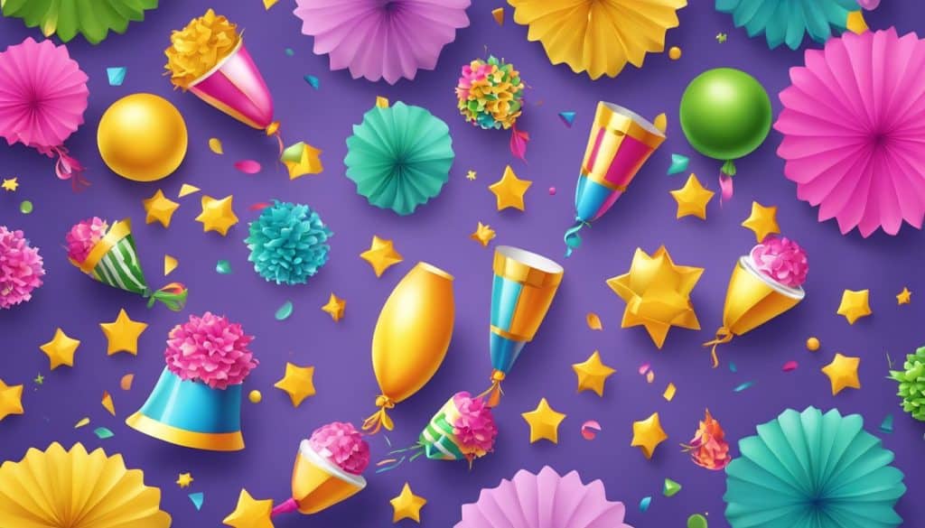 history of the party popper emoji. party popper celebration