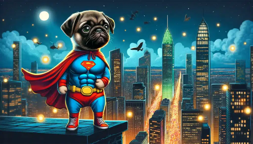embrace the super dog emoji