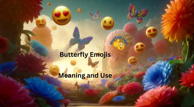 Springtime and the butterfly emoji