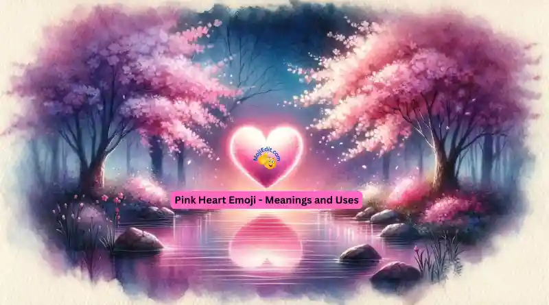 The meanings and use of the pink heart emoji