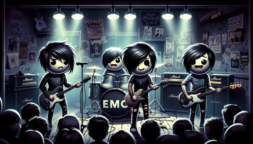 emo emoji band rocking out!