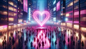 pink heart emoji in the future
