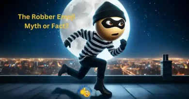 the robber emoji on the run!