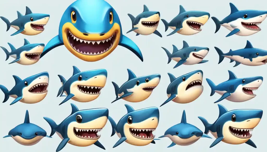 shark emoji stickers
