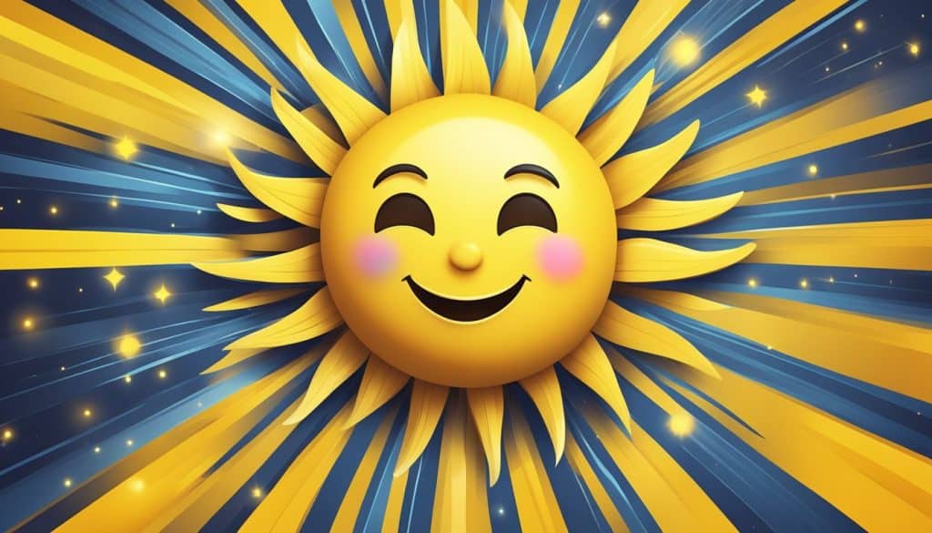 Design and variation of the sun emoji